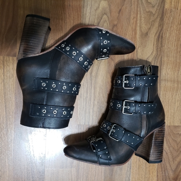 Freebird by Steven Joust boots distressed black - Picture 2 of 12